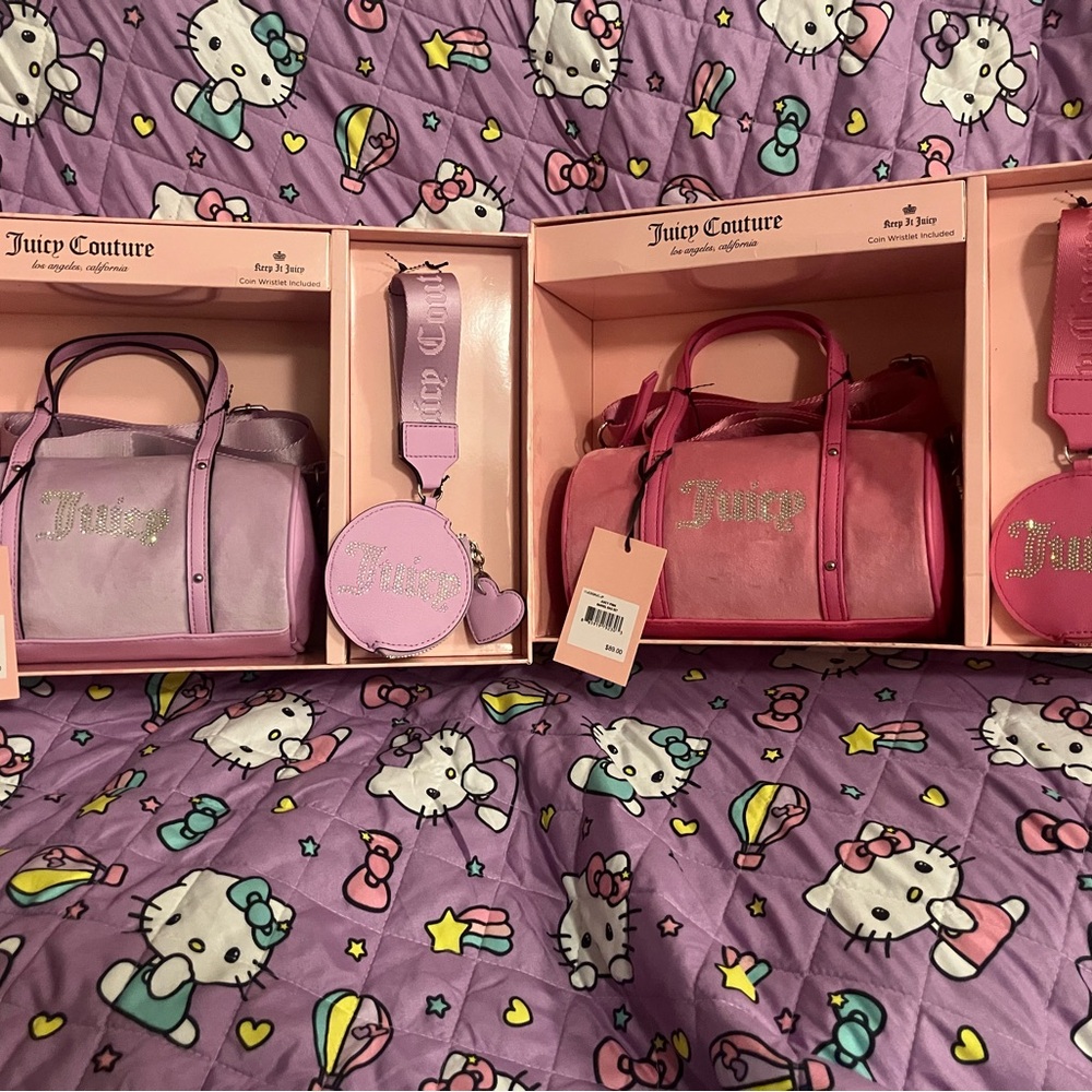 Juicy Couture Lavender and Fuchsia Bags